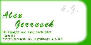alex gerresch business card